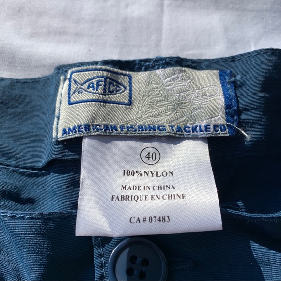 NWT Aftco Bluewater Fishing Shorts Mens Size 40 Waist Golf Trunks Blue - Picture 4 of 8